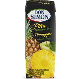 ZUMO DE PIÑA/UVA BRICK 200ML PACK 6