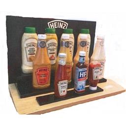 EXPOSITOR MUEBLE MADERA HEINZ 875ML